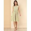 imageAllegra K Womens Midi Floral Dresses Summer Casual Wedding Guest Sleeveless DressLight Yellow