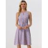 imageAllegra K Womens Midi Floral Dresses Summer Casual Wedding Guest Sleeveless DressPurple