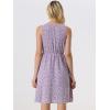 imageAllegra K Womens Midi Floral Dresses Summer Casual Wedding Guest Sleeveless DressPurple