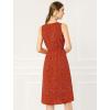 imageAllegra K Womens Midi Floral Dresses Summer Casual Wedding Guest Sleeveless DressRed