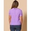 imageAllegra K Womens Peter Pan Collar Shirt Vintage 1950s Polka Dots BlouseLight Purple