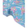 imageAllegra K Womens Peter Pan Collar Shirts Button Front Vintage Floral Blouse TopBlue Gray