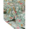 imageAllegra K Womens Peter Pan Collar Shirts Button Front Vintage Floral Blouse TopGreen