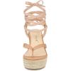 imageAllegra K Womens Platform Strappy Slingback Flip Flops Wedge SandalsNude