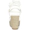 imageAllegra K Womens Platform Strappy Slingback Flip Flops Wedge SandalsWhite