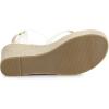 imageAllegra K Womens Platform Strappy Slingback Flip Flops Wedge SandalsWhite