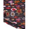 imageAllegra K Womens SemiSheer Sexy Blouse Heart Print Crop Tops Cocktail Party Mesh TopBlack Floral