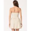 imageAllegra K Womens Sexy Strapless Party Dress Sweetheart Neck Off Shoulder Sleeveless Halloween Mini DressApricot