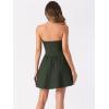 imageAllegra K Womens Sexy Strapless Party Dress Sweetheart Neck Off Shoulder Sleeveless Halloween Mini DressArmy Green