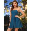 imageAllegra K Womens Sexy Strapless Party Dress Sweetheart Neck Off Shoulder Sleeveless Halloween Mini DressBlue