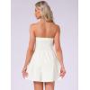 imageAllegra K Womens Sexy Strapless Party Dress Sweetheart Neck Off Shoulder Sleeveless Halloween Mini DressCream White