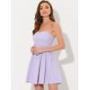 imageAllegra K Womens Sexy Strapless Party Dress Sweetheart Neck Off Shoulder Sleeveless Halloween Mini DressLight Purple