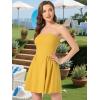 imageAllegra K Womens Sexy Strapless Party Dress Sweetheart Neck Off Shoulder Sleeveless Halloween Mini DressMustard