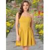 imageAllegra K Womens Sexy Strapless Party Dress Sweetheart Neck Off Shoulder Sleeveless Halloween Mini DressMustard