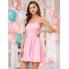 imageAllegra K Womens Sexy Strapless Party Dress Sweetheart Neck Off Shoulder Sleeveless Halloween Mini DressPink