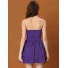 imageAllegra K Womens Sexy Strapless Party Dress Sweetheart Neck Off Shoulder Sleeveless Halloween Mini DressPurple