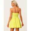 imageAllegra K Womens Sexy Strapless Party Dress Sweetheart Neck Off Shoulder Sleeveless Halloween Mini DressYellow