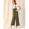 imageAllegra K Womens Wide Leg Overalls Loose Fit Belted High Waist Suspenders JumpsuitsArmy Green