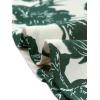 imageAllegra K Womens Wrap Peplum Top Blouse 2025 Summer Floral Short Sleeve Ruffle V Neck Belted ShirtsBeigegreen