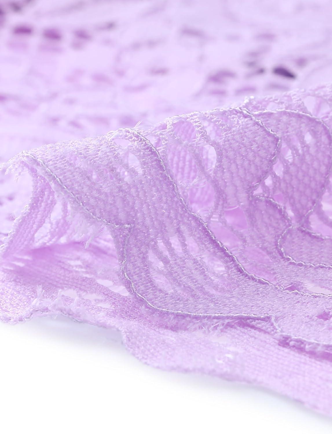 imageAllegra K Halter Formal Dress for Womens Sleeveless Bodycon Wedding Guest Cocktail Lace Sheath DressLight Purple