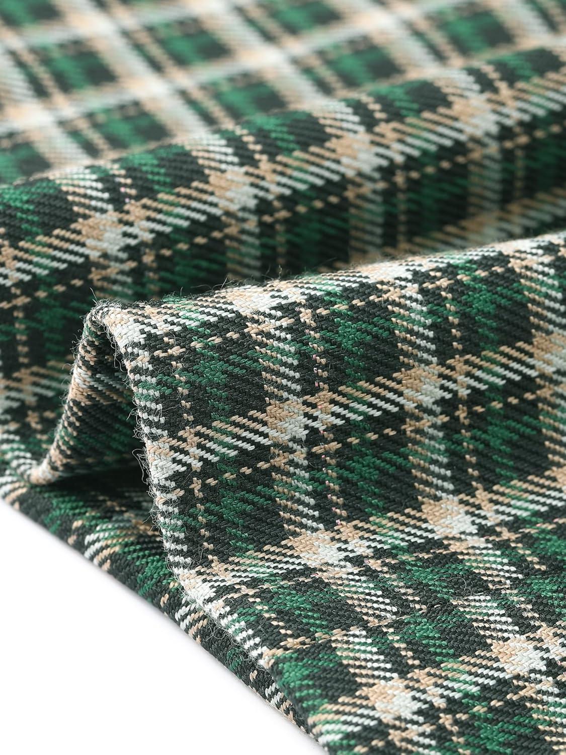 imageAllegra K Plaid Vest for Womens Single Breasted Sleeveless Racerback Vintage WaistcoatDark Green
