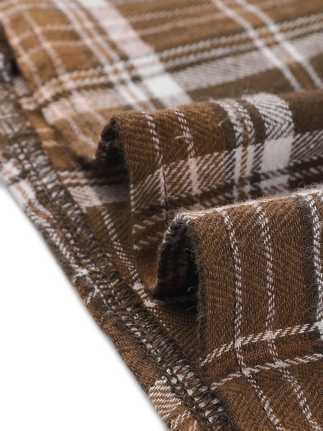 imageAllegra K Womens Christmas Plaid Dress Vintage Sleeveless Tie Waist ALine Pinafore Overall DressesBrown