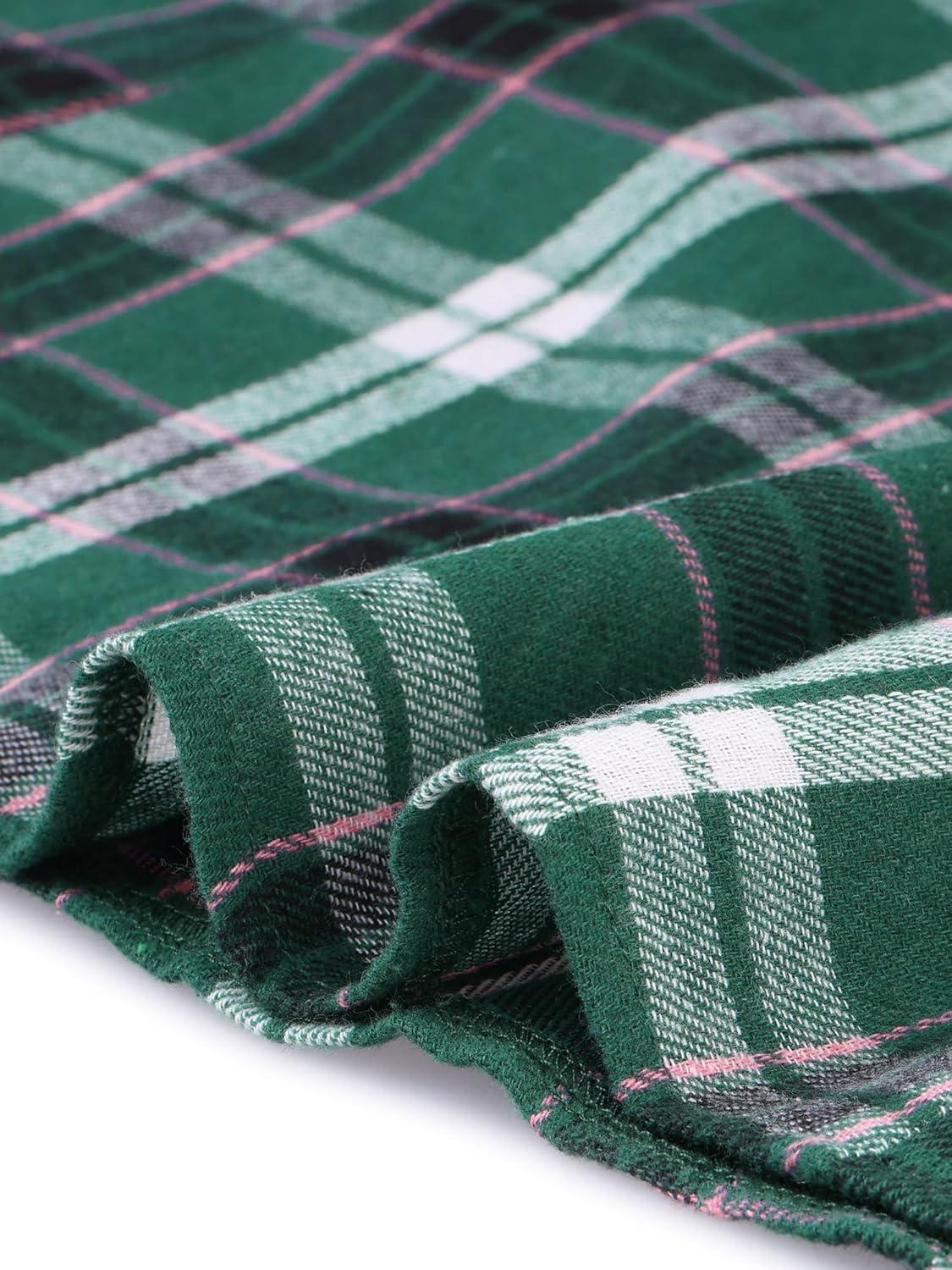 imageAllegra K Womens Christmas Plaid Dress Vintage Sleeveless Tie Waist ALine Pinafore Overall DressesDark Green