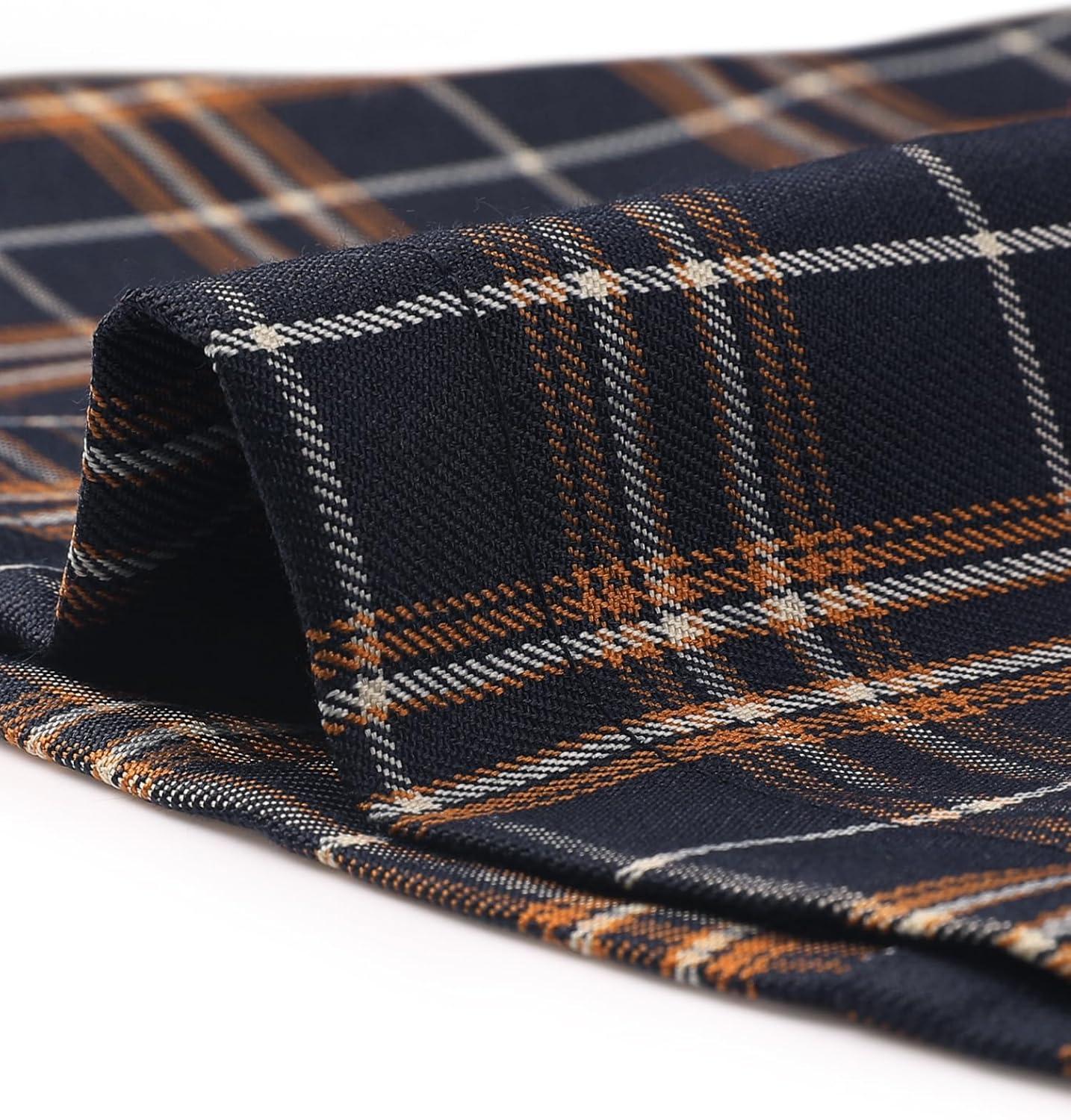 imageAllegra K Womens Plaid Suspender Skirts Vintage Tartan High Waist ALine Midi Overall SkirtBlue Plaid