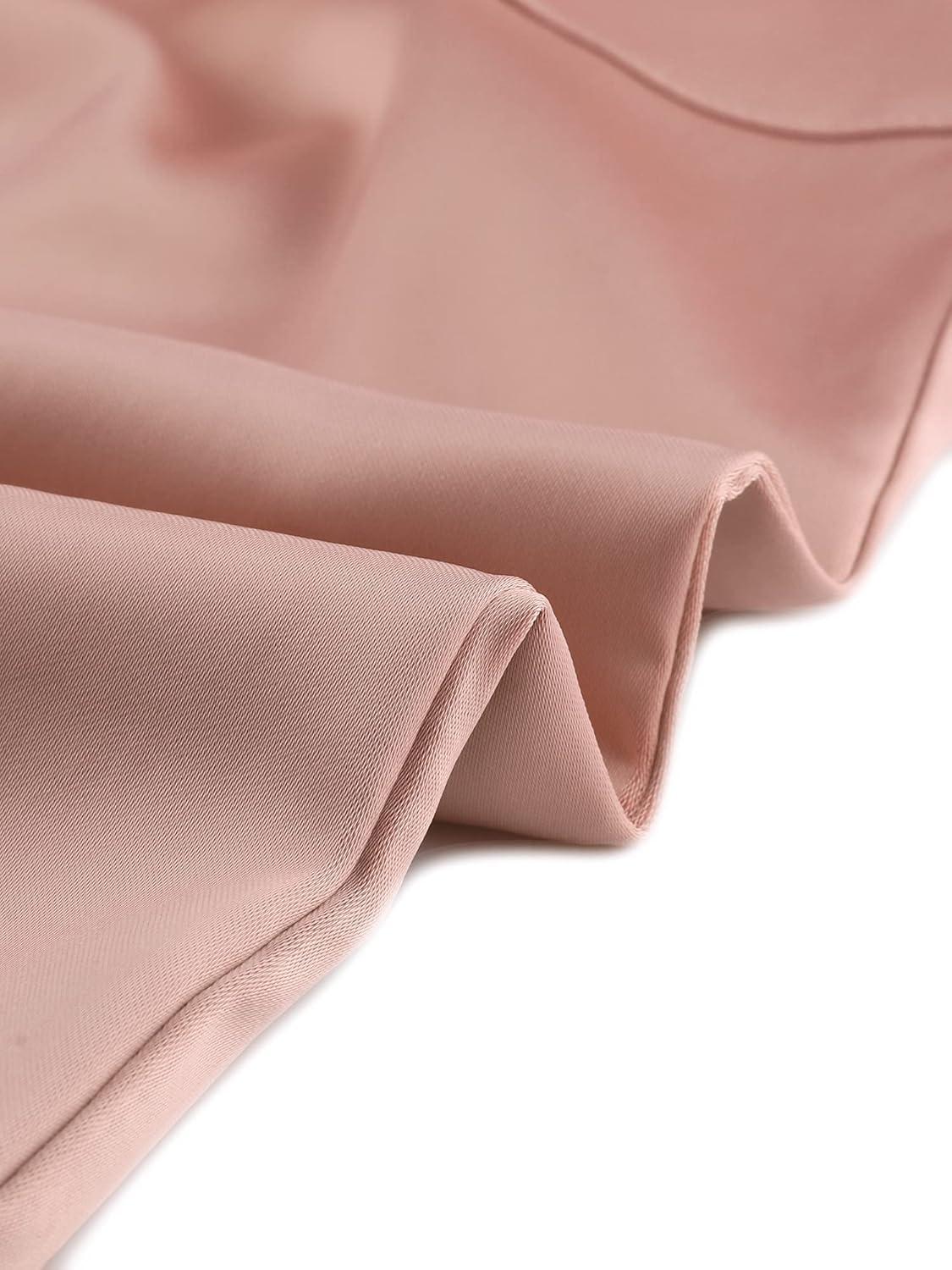 imageAllegra K Womens Satin Pants Tie Elastic High Waist Shiny Silky Dressy Satin Cargo JoggersGraypink