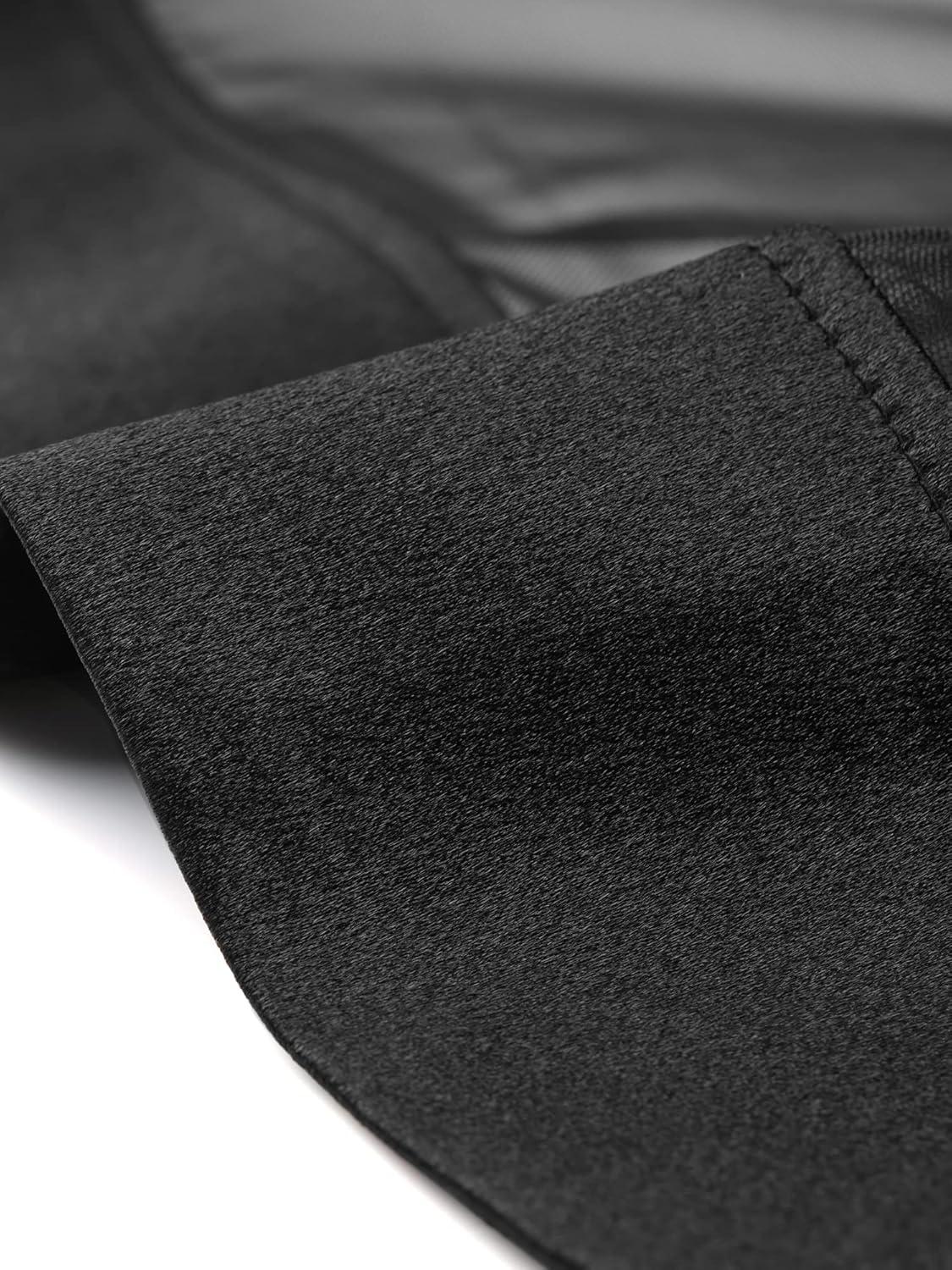 imageAllegra K Womens Satin Shrugs for Evening Dress Open Front Mesh Cardigan Elegant Wedding BoleroBlack
