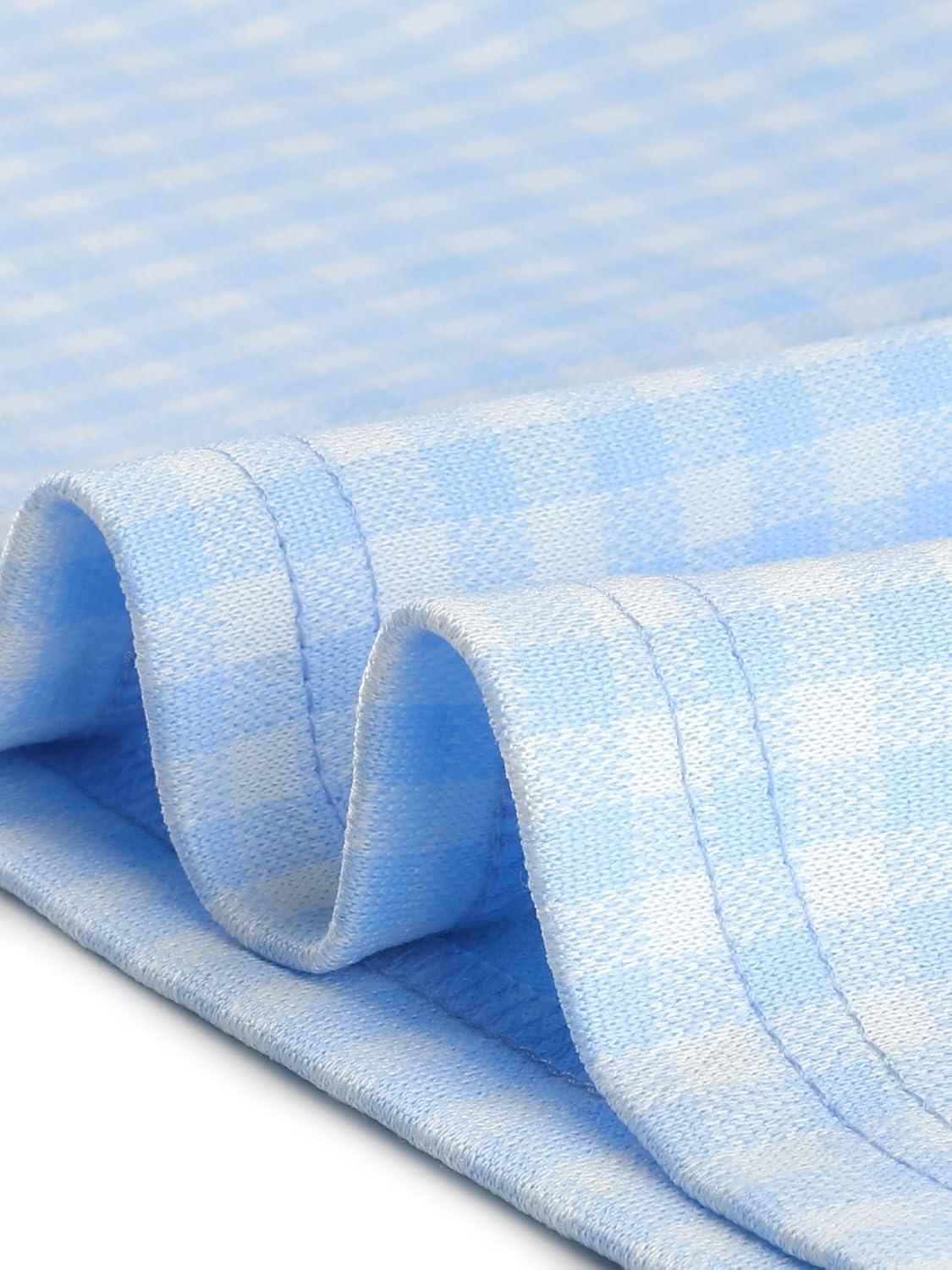imageAllegra K Work Dress for Women Short Sleeve Vintage Houndstooth Above The Knee DressLight Blue