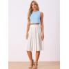 imageAllegra K GinghamTop for Womens Sleeveless 1950s Vintage Summer BlouseBlue