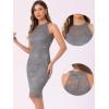 imageAllegra K Halter Formal Dress for Womens Sleeveless Bodycon Wedding Guest Cocktail Lace Sheath DressGrey