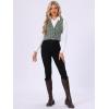 imageAllegra K Plaid Vest for Womens Single Breasted Sleeveless Racerback Vintage WaistcoatDark Green