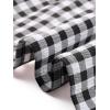 imageAllegra K Summer Dress for Women Gingham Short Sleeve Plaid Dresses Crewneck Loose Babydoll Casual Tiered DressesBlack