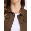 imageAllegra K Womens Buttoned Washed Denim Vest Jacket W Chest Flap PocketsCoffee