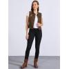 imageAllegra K Womens Buttoned Washed Denim Vest Jacket W Chest Flap PocketsCoffee