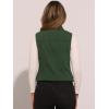 imageAllegra K Womens Buttoned Washed Denim Vest Jacket W Chest Flap PocketsDark Green