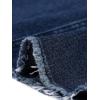 imageAllegra K Womens Casual Jean Skirt High Waist Back Slit Stretch Denim SkirtsDark Blue