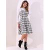 imageAllegra K Womens Christmas Plaid Dress Vintage Sleeveless Tie Waist ALine Pinafore Overall DressesBeige
