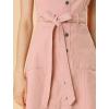 imageAllegra K Womens Classic Overall Dresses Adjustable Strap Pinafore Denim Jean DressPink