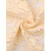imageAllegra K Womens Lace Cardigan Stand Collar Short Elegant Shrug Open Front Cropped Bolero CardiganApricot