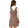 imageAllegra K Womens Overall Dresses Fall Jumper Halloween Houndstooth Pinafore Plaid DressesRed Black