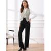 imageAllegra K Womens Plaid Waistcoat Notched Lapel Collar Single Breasted Vintage VestBeige White