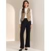 imageAllegra K Womens Plaid Waistcoat Notched Lapel Collar Single Breasted Vintage VestYellow