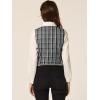 imageAllegra K Womens Suit Vest Plaid Steampunk Vintage 1950s Double Breasted WaistcoatBlack