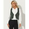 imageAllegra K Womens Suit Vest Plaid Steampunk Vintage 1950s Double Breasted WaistcoatGreen