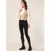 imageAllegra K Womens Suit Vest Plaid Steampunk Vintage 1950s Double Breasted WaistcoatKhaki