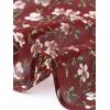 imageAllegra K Womens Summer Dresses 2025 Wrap Ruffle High Low Hem Round Neck Keyhole Back Sleeveless Floral DressWine Red