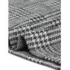 imageAllegra K Work Dress for Women Short Sleeve Vintage Houndstooth Above The Knee DressBlack